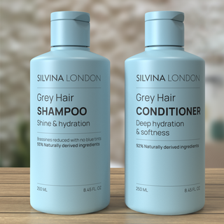 Complete Grey Hair Care Solution: Silvina London Shampoo & Conditioner Set